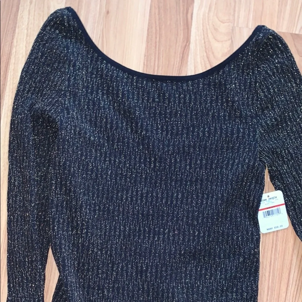 Free People | Seamless Sprinkled in Gold Bodysuit Size XS/S - Picture 6 of 6